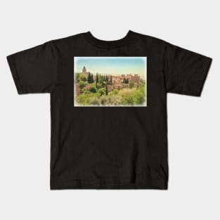 A View of the Alhambra Palace Kids T-Shirt